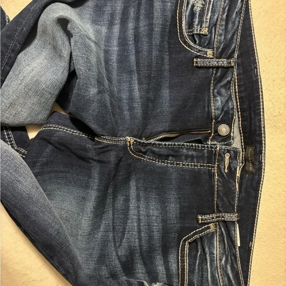 Plus size Silver Jeans Co. ® Suki dark wash
skinny jean in DARK SANDBLAST - Picture 4 of 7